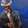 Man Playing Saxophone paint by numbers