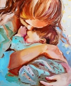 Mother And Her Baby paint by numbers
