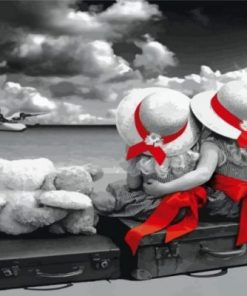 Monochrome Sisters Paint by numbers