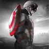 Monochrome Captain America Paint by numbers