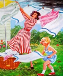 Mother And Daughter Paint by numbers