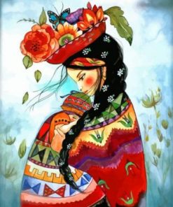 Mother And Her Baby Paint by numbers