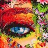 Mother Earth Eye Paint by numbers