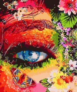 Mother Earth Eye Paint by numbers
