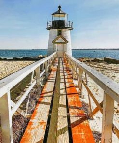 Brant Point Lighthouse Nantucket Paint by numbers