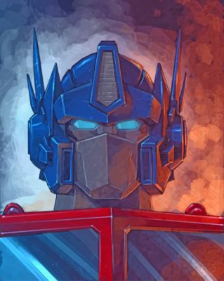 Optimus Prime Transformers Paint by numbers