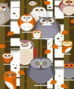 Owl Scharley Harper Paint by numbers