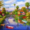 Peaceful Italian Landscape Paint by numbers