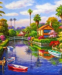 Peaceful Italian Landscape Paint by numbers