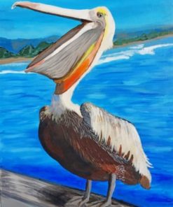 Pelican Bird Paint by numbers