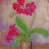 Pink Orchid Flower Paint by numbers