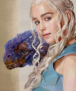 Pol Art Daenerys Targaryen paint by numbers