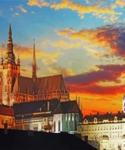 Prague Castle Paint by numbers
