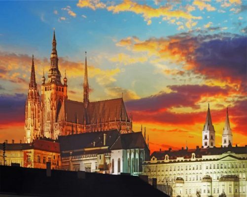 Prague Castle Paint by numbers