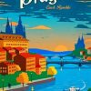 Prague City Illustration Paint by numbers