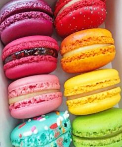 Rainbow Macarons Paint by numbers