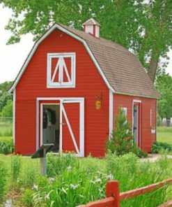 Red Barn Paint By Numbers