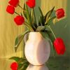 Red Flowers Paint by numbers