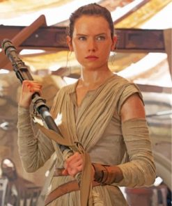 Rey From Star Wars Paint by numbers