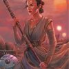 Rey Star Wars Art paint by numbers