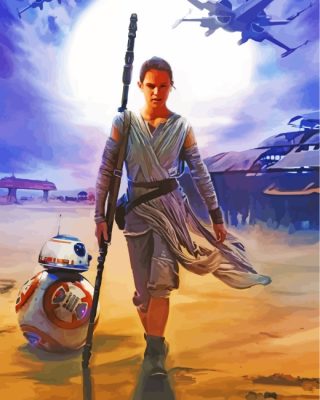 Rey Star Wars Paint by numbers