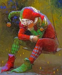 Sad Clown Paint by numbers
