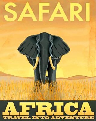 Safari Illustration paint by numbers