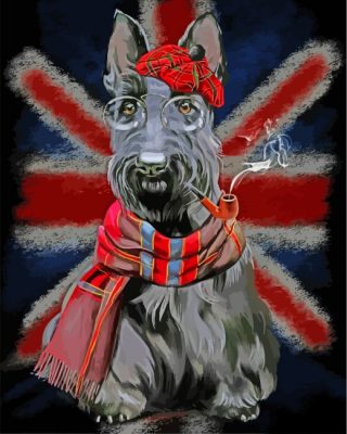Schnauzer Sherlock Holmes Paint by numbers
