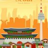 Seoul South Korea Paint by numbers