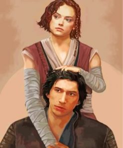 Rey And Kylo Ren Paint by numbers