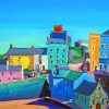 Tenby Houses Paint by numbers