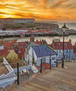 Whitby Abbey paint by numbers