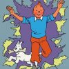 Tintin And His Pet Paint by numbers