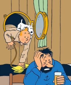 Tintin Cartoon Paint by numbers