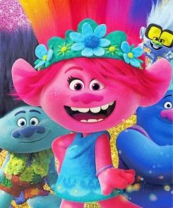Trolls Illustration paint by numbers