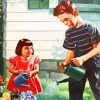 Vintage Siblings Paint by numbers