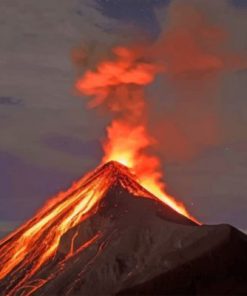 Dangerous Volcano Paint by numbers