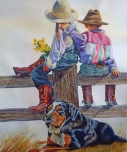 Western Siblings Paint by numbers