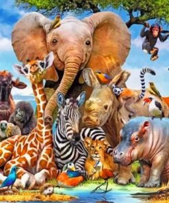 Wild Animals paint by numbers