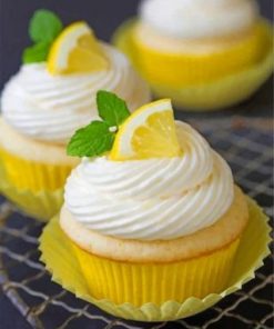 Yellow Cupcakes Paint by numbers