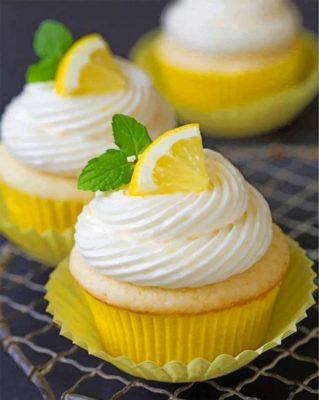 Yellow Cupcakes Paint by numbers