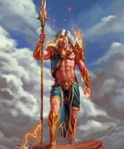 Zeus Greek Paint by numbers