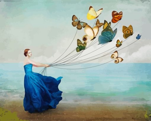 aesthetic-woman-and-butterflies-paint-by-numbers