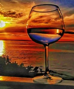 Artistic Sunset  - Paint By Number