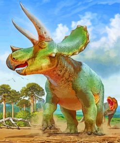 green-dinosaur-paint-by-number