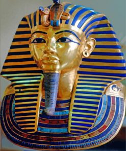 Ancient Egyptian Death Mask paint by numbers