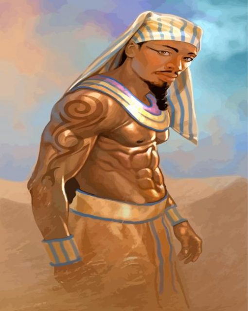 North African Egyptian King paint by numbers