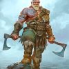 Aesthetic Berserker Viking paint by numbers