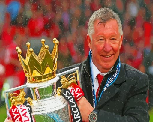 Happy Sir Alex Ferguson paint by numbers