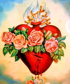 Holy Sacred Heart paint by numbers